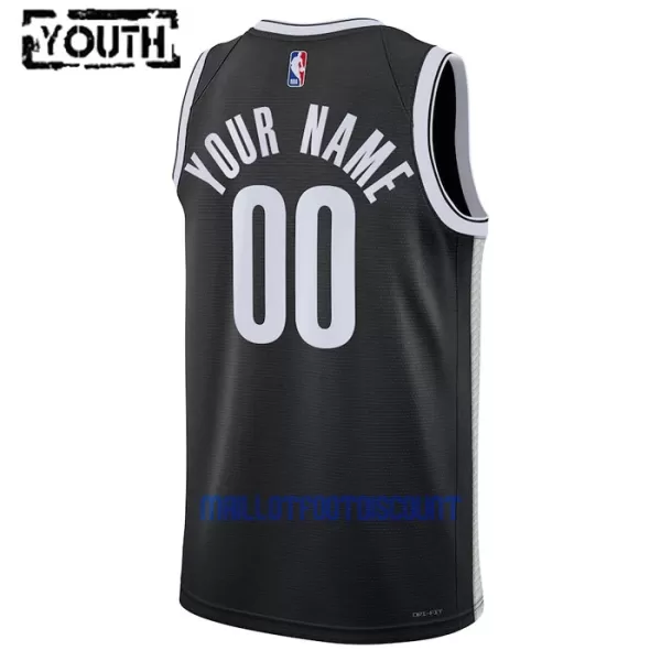 Maillot de Basket Brooklyn Nets Icon Edition Swingman 23/24 Enfant Noir