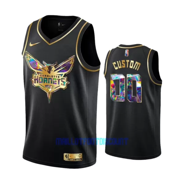 Maillot de Basket Charlotte Hornets Diamond Edition Swingman Noir