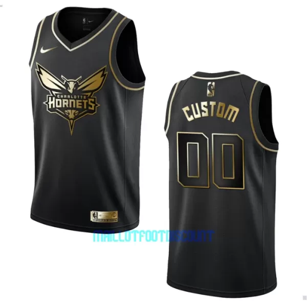 Maillot de Basket Charlotte Hornets Golden Edition Swingman Noir