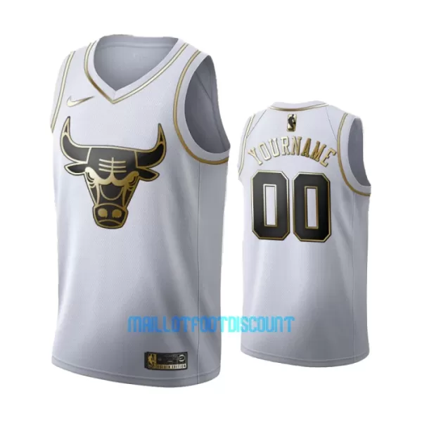 Maillot de Basket Chicago Bulls Golden Edition Swingman Blanc