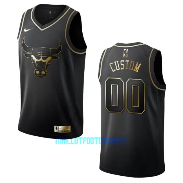 Maillot de Basket Chicago Bulls Golden Edition Swingman Noir