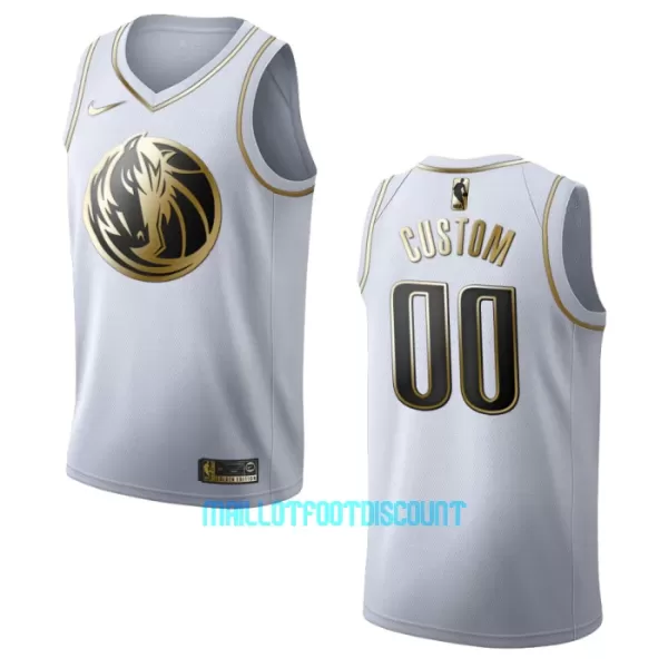 Maillot de Basket Dallas Mavericks Golden Edition Swingman Blanc