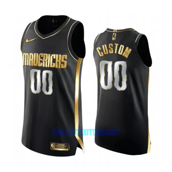 Maillot de Basket Dallas Mavericks Golden Edition Swingman Noir