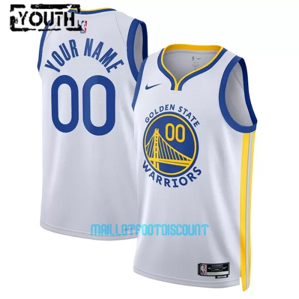 Maillot de Basket Golden State Warriors Association Edition Swingman 23/24 Enfant Blanc