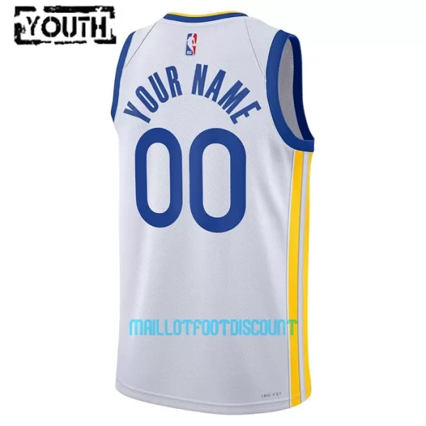 Maillot de Basket Golden State Warriors Association Edition Swingman 23/24 Enfant Blanc