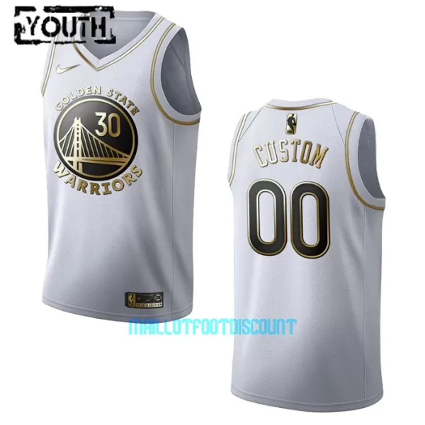 Maillot de Basket Golden State Warriors Golden Edition Swingman Enfant Blanc