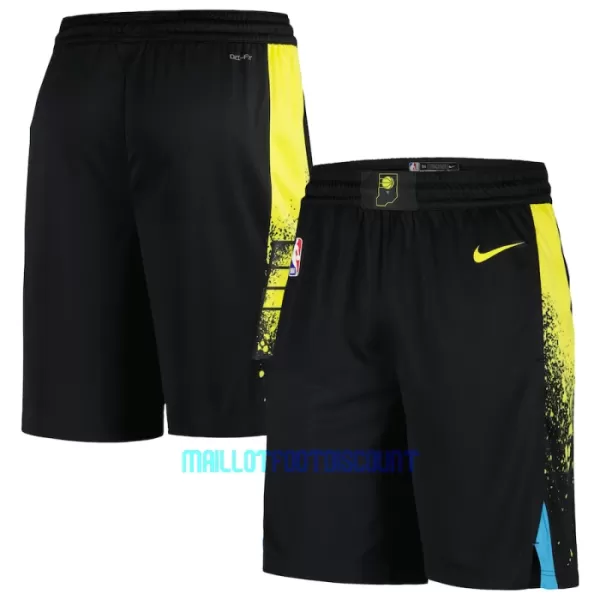 Pantalons Indiana Pacers City Edition Swingman Noir