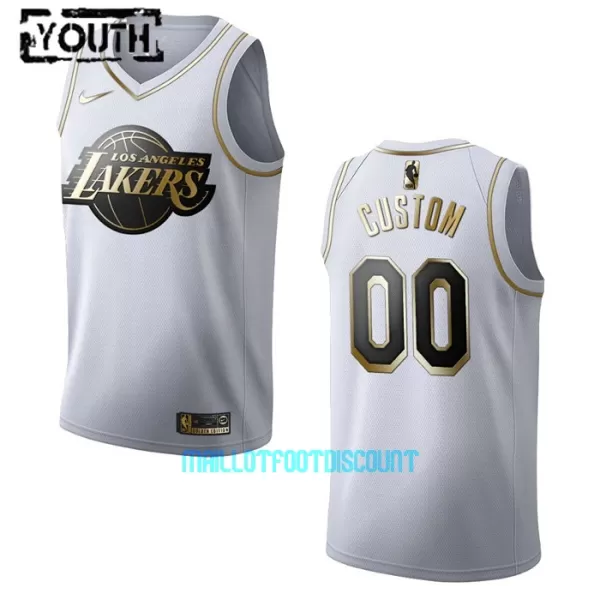 Maillot de Basket Los Angeles Lakers Golden Edition Swingman Enfant Blanc