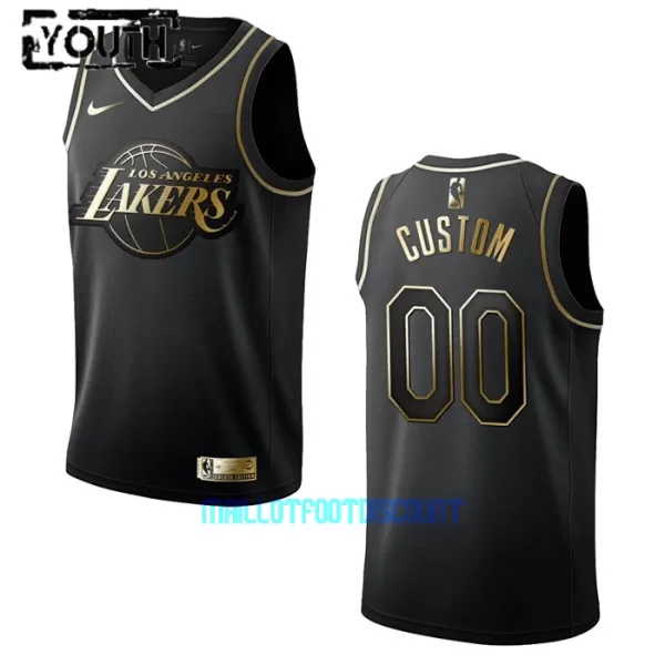 Maillot de Basket Los Angeles Lakers Golden Edition Swingman Enfant Noir