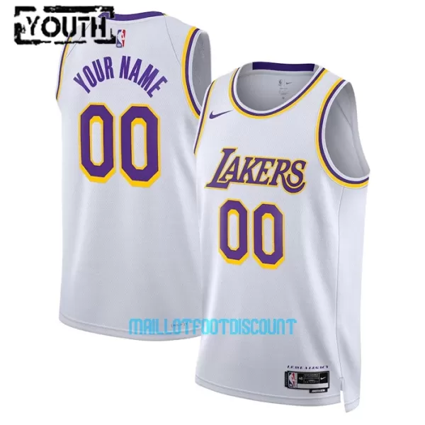 Maillot de Basket Los Angeles Lakers Icon Edition Swingman 23/24 Enfant Blanc