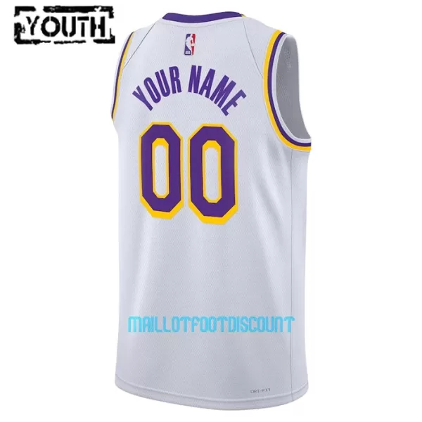 Maillot de Basket Los Angeles Lakers Icon Edition Swingman 23/24 Enfant Blanc