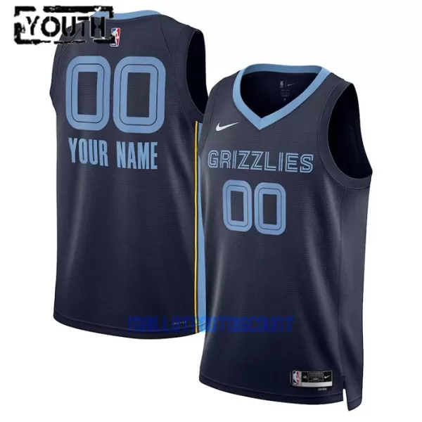 Maillot de Basket Memphis Grizzlies Icon Edition Swingman 23/24 Enfant Navy