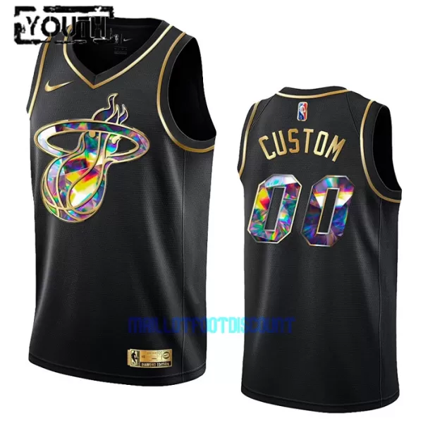 Maillot de Basket Miami Heat Diamond Edition Swingman Enfant Noir