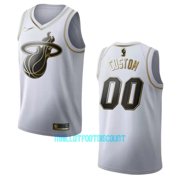 Maillot de Basket Miami Heat Golden Edition Swingman Blanc