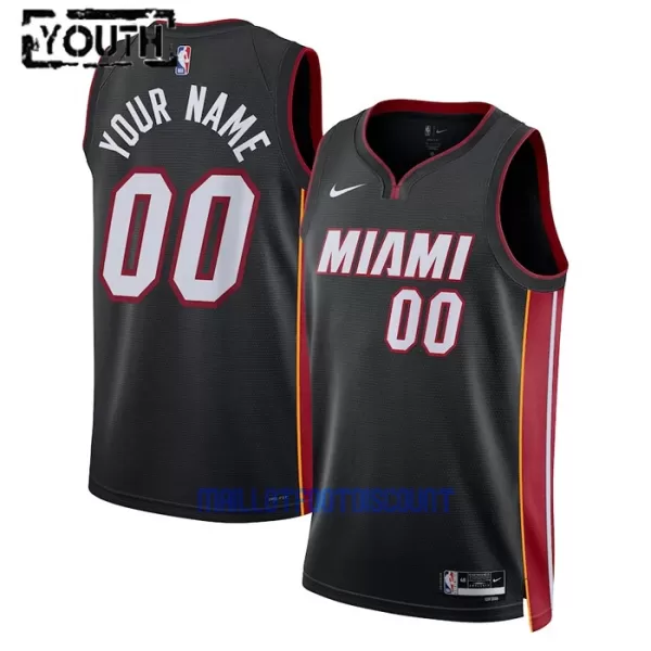 Maillot de Basket Miami Heat Icon Edition Swingman 23/24 Enfant Noir