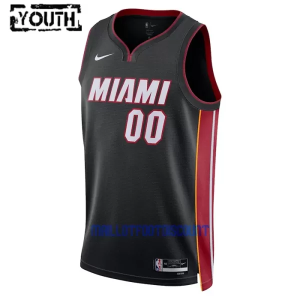 Maillot de Basket Miami Heat Icon Edition Swingman 23/24 Enfant Noir