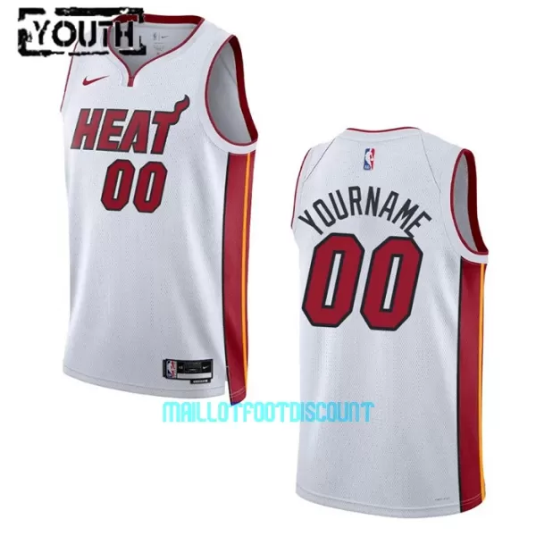 White Maillot de Basket Miami Heat Association Edition Swingman 23/24 Enfant