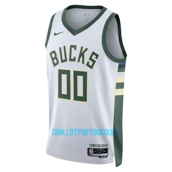 Maillot de Basket Milwaukee Bucks Association Edition Swingman 23/24 Blanc