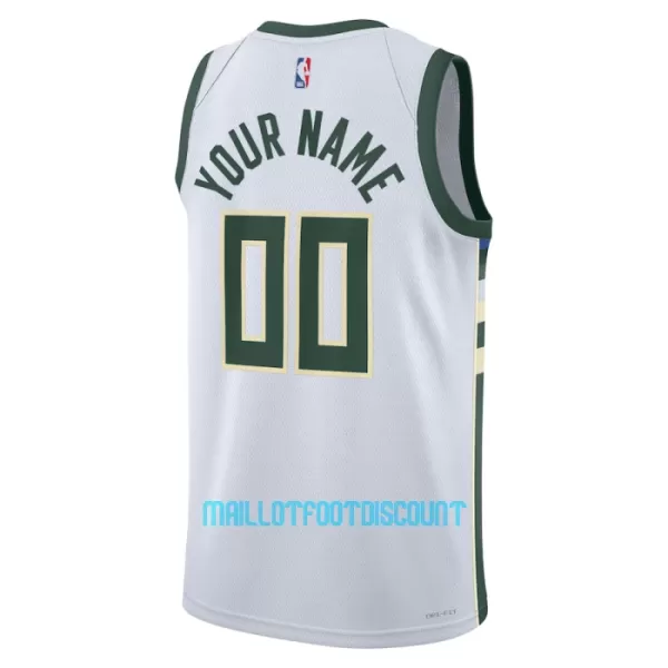 Maillot de Basket Milwaukee Bucks Association Edition Swingman 23/24 Blanc