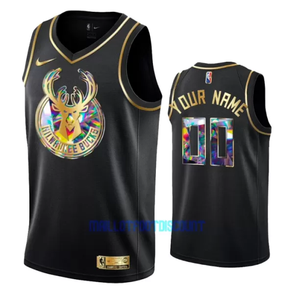 Maillot de Basket Milwaukee Bucks Diamond Edition Swingman Noir