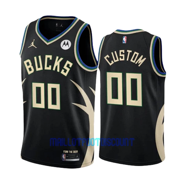 Maillot de Basket Milwaukee Bucks Statement Edition Swingman 23/24 Noir