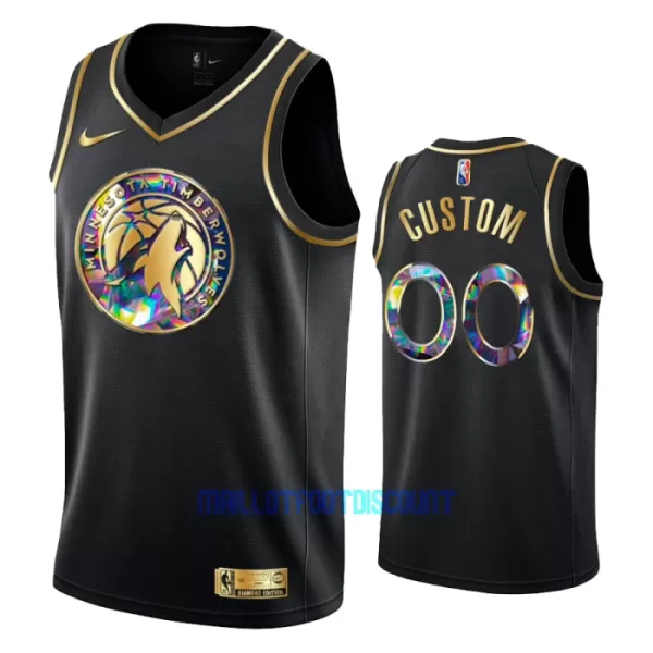 Maillot de Basket Minnesota Timberwolves Diamond Edition Swingman Noir