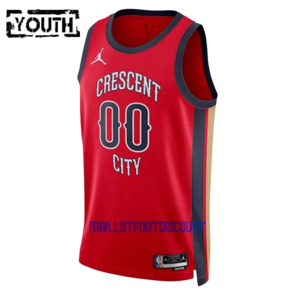 Maillot de Basket New Orleans Pelicans Statement Edition Swingman 23/24 Enfant Rouge