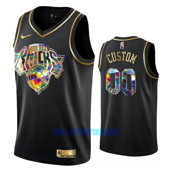 Maillot de Basket New York Knicks Diamond Edition Swingman Noir