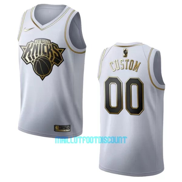 Maillot de Basket New York Knicks Golden Edition Swingman Blanc