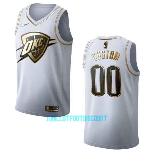 Maillot de Basket Oklahoma City Thunder Golden Edition Swingman Blanc