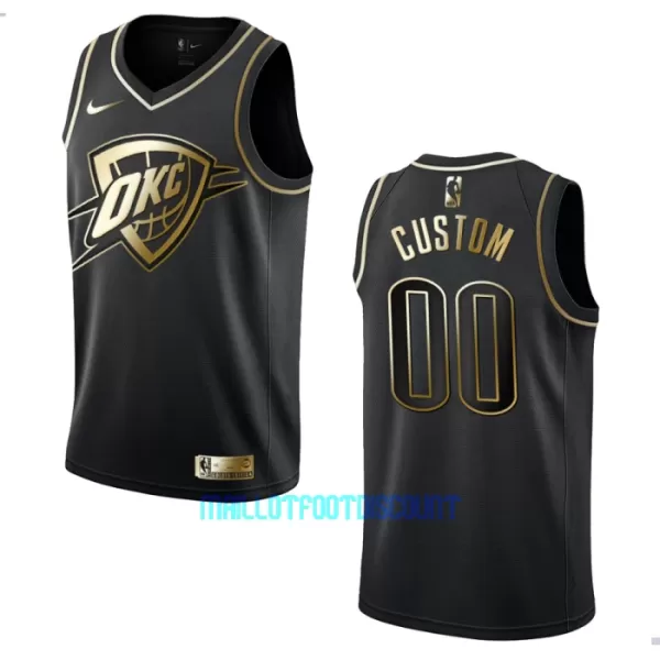 Maillot de Basket Oklahoma City Thunder Golden Edition Swingman Noir