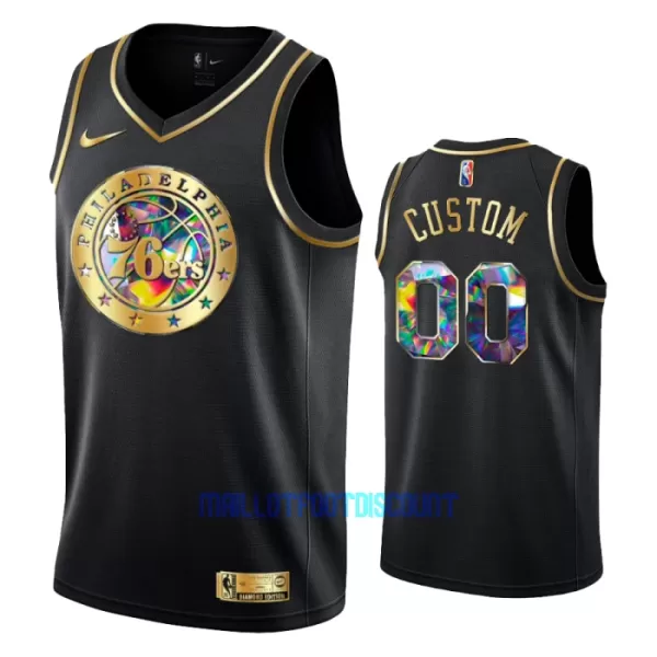 Maillot de Basket Philadelphia 76ers Diamond Edition Swingman Noir