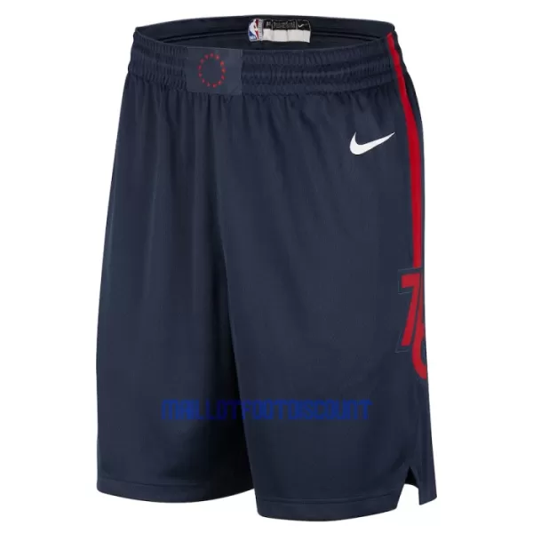 Pantalons Philadelphia 76ers City Edition Swingman Navy