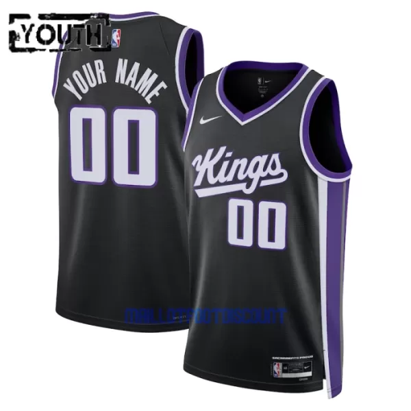 Maillot de Basket Sacramento Kings Icon Edition Swingman 23/24 Enfant Noir