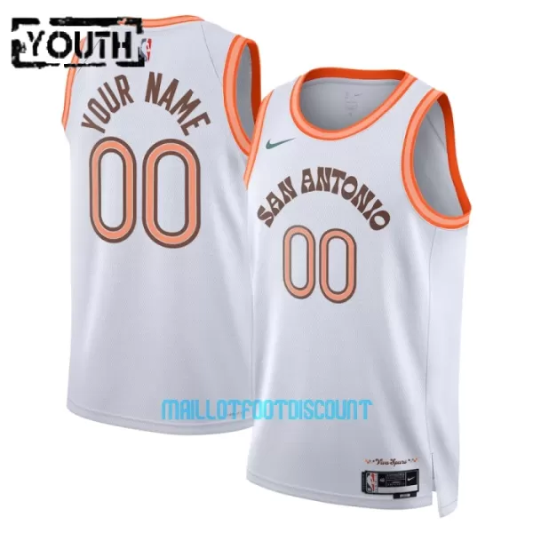 Maillot de Basket San Antonio Spurs City Edition Swingman 23/24 Enfant Blanc