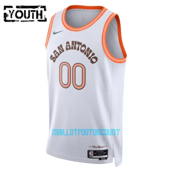 Maillot de Basket San Antonio Spurs City Edition Swingman 23/24 Enfant Blanc