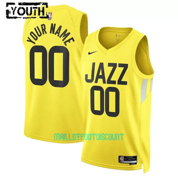 Maillot de Basket Utah Jazz Icon Edition Swingman 23/24 Enfant Jaune