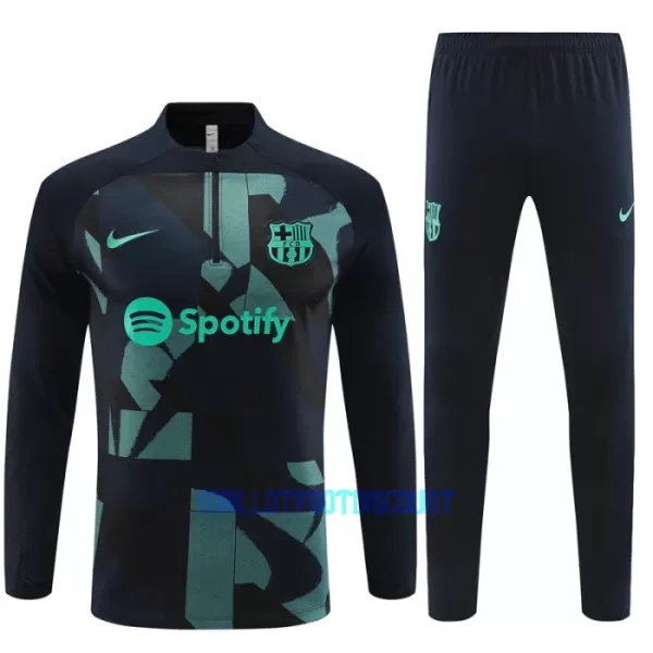 FC Barcelone Kit de Sweat-shirt d’entraînement 23/24 Noir