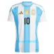 Maillot De Foot Argentine Lionel Messi 10 Domicile 2024