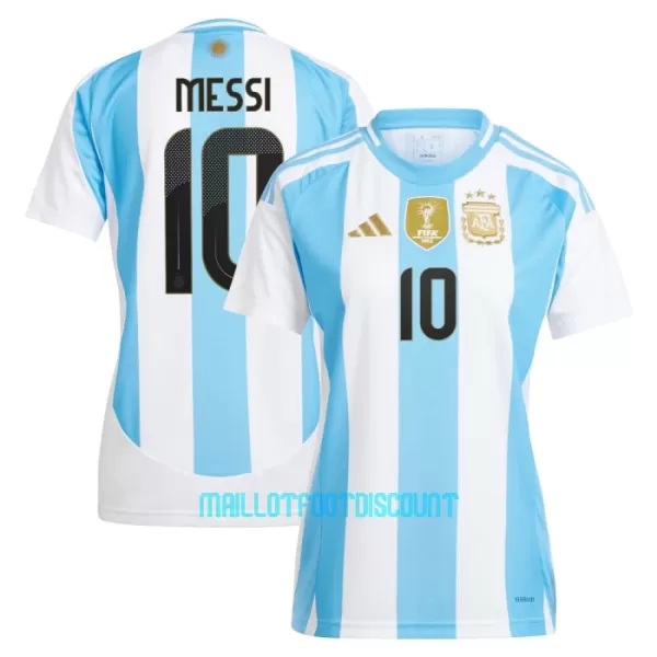 Maillot De Foot Argentine Lionel Messi 10 Femme Domicile 2024