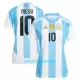 Maillot De Foot Argentine Lionel Messi 10 Femme Domicile 2024