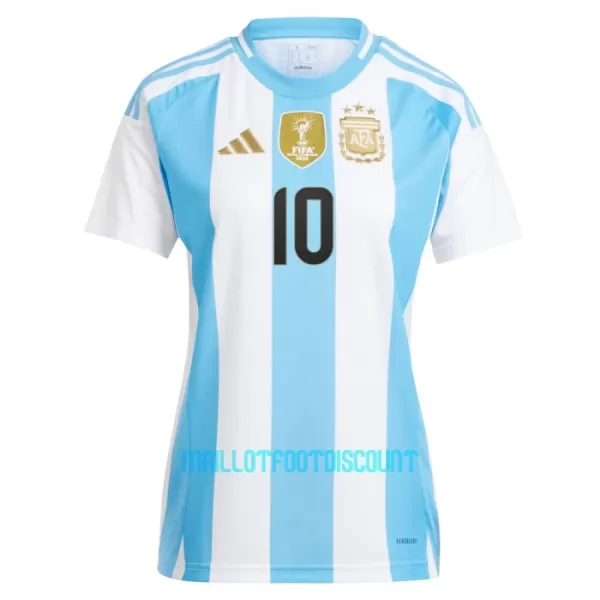 Maillot De Foot Argentine Lionel Messi 10 Femme Domicile 2024