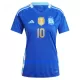 Maillot De Foot Argentine Lionel Messi 10 Femme Extérieur 2024