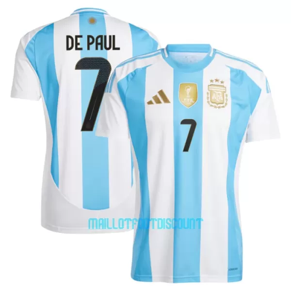 Maillot De Foot Argentine Rodrigo de Paul 7 Domicile 2024