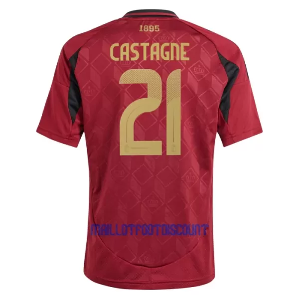 Kit De Football Belgique Castagne 21 Enfant Domicile Euro 2024