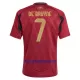 Kit De Football Belgique Kevin De Bruyne 7 Enfant Domicile Euro 2024