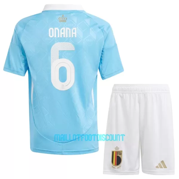 Kit De Football Belgique Onana 6 Enfant Extérieur Euro 2024