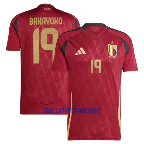 Maillot De Foot Belgique Bakayoko 19 Domicile Euro 2024