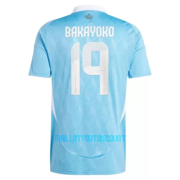 Maillot De Foot Belgique Bakayoko 19 Extérieur Euro 2024