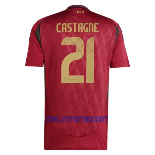 Maillot De Foot Belgique Castagne 21 Domicile Euro 2024